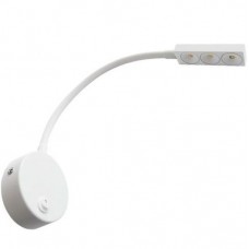 Φωτιστικό Τοίχου LED Εύκαμπτο 3W 230V 270lm Θερμό Φως Σατινέ 6306